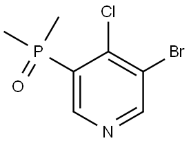 Pyridine, 3-bromo-4-chloro-5-(dimethylphosphinyl)- Struktur