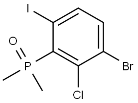 Phosphine oxide, (3-bromo-2-chloro-6-iodophenyl)dimethyl- Struktur