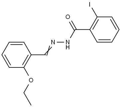 N'-(2-ETHOXYBENZYLIDENE)-2-IODOBENZOHYDRAZIDE Struktur