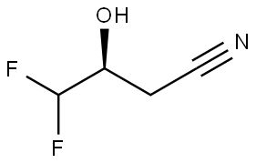 (S)-4,4-Difluoro-3-hydroxybutanenitrile Struktur