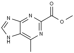 9H-Purine-2-carboxylic acid, 6-methyl-, methyl ester Struktur