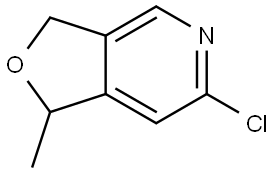 6-Chloro-1-methyl-1,3-dihydrofuro[3,4-c]pyridine Struktur