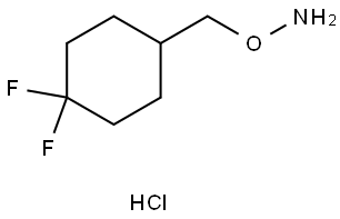 O-((4,4-Difluorocyclohexyl)methyl)hydroxylamine hydrochloride Struktur