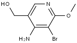 3-Pyridinemethanol, 4-amino-5-bromo-6-methoxy- Struktur