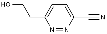 3-Pyridazinecarbonitrile, 6-(2-hydroxyethyl)- Struktur