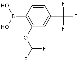 (2-(Difluoromethoxy)-4-(trifluoromethyl)phenyl)boronic acid Struktur