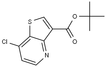 tert-Butyl 7-chlorothieno[3,2-b]pyridine-3-carboxylate Struktur