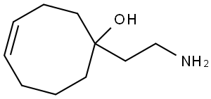 4-Cycloocten-1-ol, 1-(2-aminoethyl)- Struktur