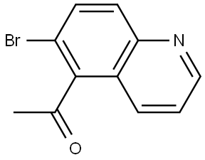 Ethanone, 1-(6-bromo-5-quinolinyl)- Struktur