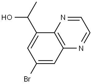 5-Quinoxalinemethanol, 7-bromo-α-methyl- Struktur