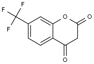 2H-1-Benzopyran-2,4(3H)-dione, 7-(trifluoromethyl)- Struktur