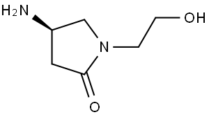 2-Pyrrolidinone, 4-amino-1-(2-hydroxyethyl)-, (4R)- Struktur