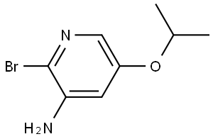 3-Pyridinamine, 2-bromo-5-(1-methylethoxy)- Struktur