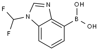 (1-(Difluoromethyl)-1H-benzo[d]imidazol-4-yl)boronic acid Struktur