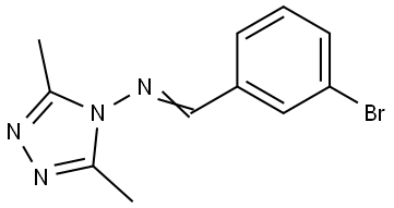 N-(3-BROMOBENZYLIDENE)-3,5-DIMETHYL-4H-1,2,4-TRIAZOL-4-AMINE Struktur