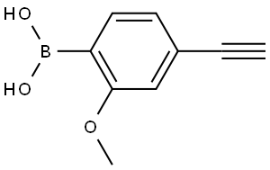 (4-Ethynyl-2-methoxyphenyl)boronic acid Struktur