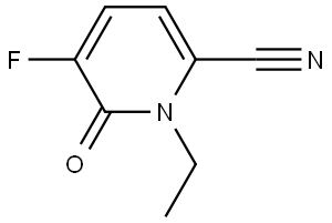 1-Ethyl-5-fluoro-6-oxo-1,6-dihydropyridine-2-carbonitrile Struktur