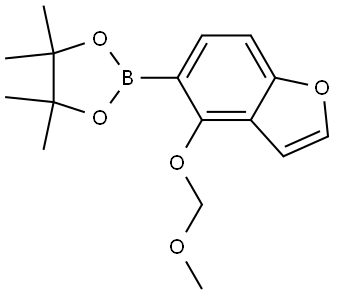 Benzofuran, 4-(methoxymethoxy)-5-(4,4,5,5-tetramethyl-1,3,2-dioxaborolan-2-yl)- Struktur