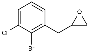 Oxirane, 2-[(2-bromo-3-chlorophenyl)methyl]- Struktur