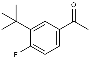 Ethanone, 1-[3-(1,1-dimethylethyl)-4-fluorophenyl]- Struktur