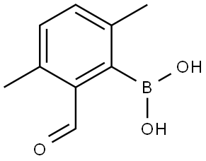 (2-Formyl-3,6-dimethylphenyl)boronic acid Struktur