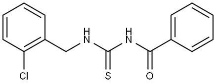 1-BENZOYL-3-(2-CHLORO-BENZYL)-THIOUREA Struktur