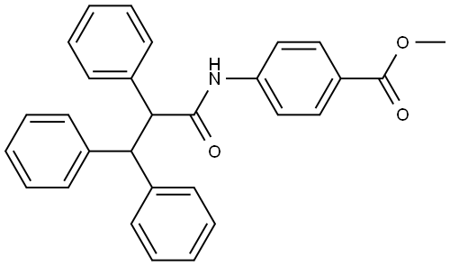 METHYL 4-((2,3,3-TRIPHENYLPROPANOYL)AMINO)BENZOATE Struktur