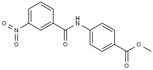 METHYL 4-((3-NITROBENZOYL)AMINO)BENZOATE Struktur