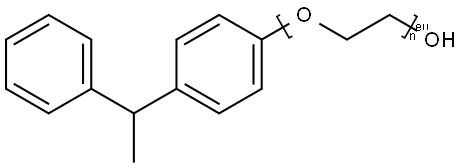 Poly(oxy-1,2-ethanediyl), .alpha.-4-(1-phenylethyl)phenyl-.omega.-hydroxy- Struktur