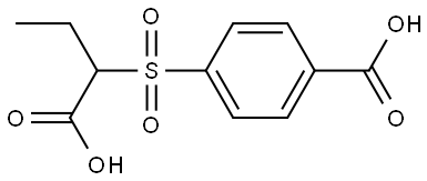 4-((1-CARBOXYPROPYL)SULFONYL)BENZOIC ACID Struktur