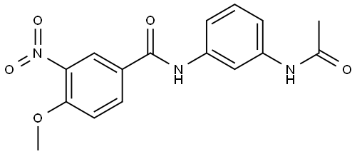 N-(3-(ACETYLAMINO)PHENYL)-4-METHOXY-3-NITROBENZAMIDE Struktur