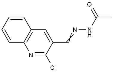 N'-((2-CHLORO-3-QUINOLINYL)METHYLENE)ACETOHYDRAZIDE Struktur