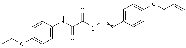 2-(2-(4-(ALLYLOXY)BENZYLIDENE)HYDRAZINO)-N-(4-ETHOXYPHENYL)-2-OXOACETAMIDE Struktur