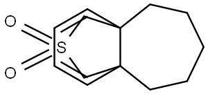 4a,9a-(Methanothiomethano)-5H-benzocycloheptene, 6,7,8,9-tetrahydro-, 11,11-dioxide Struktur