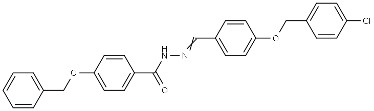 4-(BENZYLOXY)-N'-(4-((4-CHLOROBENZYL)OXY)BENZYLIDENE)BENZOHYDRAZIDE Struktur