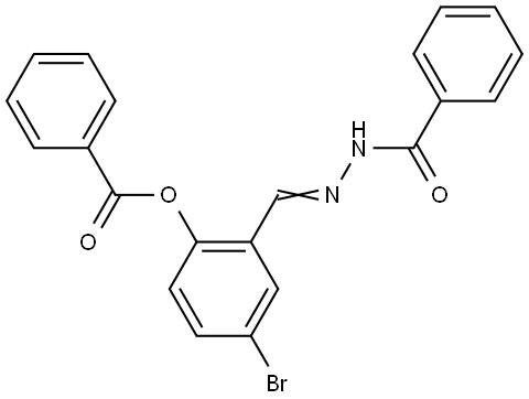 2-(2-BENZOYLCARBOHYDRAZONOYL)-4-BROMOPHENYL BENZOATE Struktur