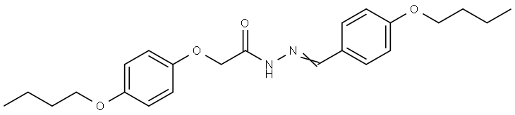 N'-(4-BUTOXYBENZYLIDENE)-2-(4-BUTOXYPHENOXY)ACETOHYDRAZIDE Struktur