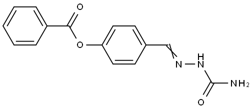 4-[2-(AMINOCARBONYL)CARBOHYDRAZONOYL]PHENYL BENZOATE Struktur