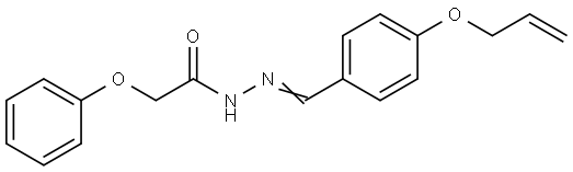 N'-(4-(ALLYLOXY)BENZYLIDENE)-2-PHENOXYACETOHYDRAZIDE Struktur