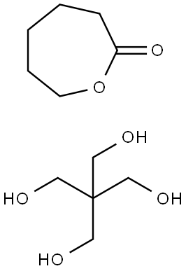 2-Oxepanone, polymer with 2,2-bis(hydroxymethyl)-1,3-propanediol Struktur