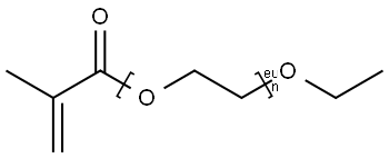 POLY(ETHYLENE GLYCOL) ETHYL ETHER METHACRYLATE Struktur