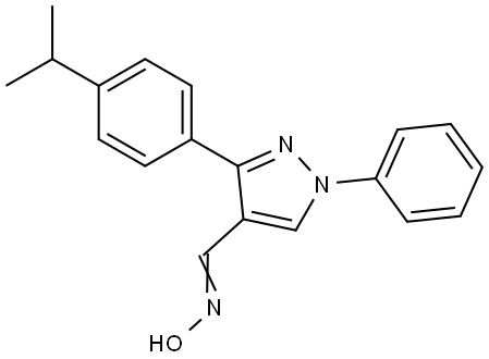 3-(4-ISOPROPYLPHENYL)-1-PHENYL-1H-PYRAZOLE-4-CARBALDEHYDE OXIME Struktur