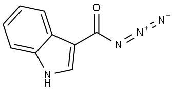 1H-Indole-3-carbonyl azide Struktur