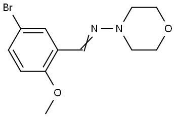 N-(5-BROMO-2-METHOXYBENZYLIDENE)-4-MORPHOLINAMINE Struktur