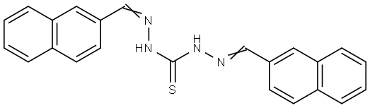 N'',N'''-BIS(2-NAPHTHYLMETHYLENE)THIOCARBONOHYDRAZIDE Struktur