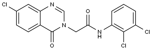 2-(7-CHLORO-4-OXO-3(4H)-QUINAZOLINYL)-N-(2,3-DICHLOROPHENYL)ACETAMIDE Struktur