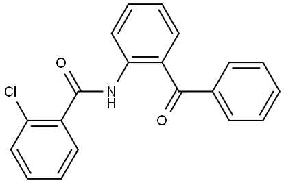N-(2-BENZOYLPHENYL)-2-CHLOROBENZAMIDE Struktur