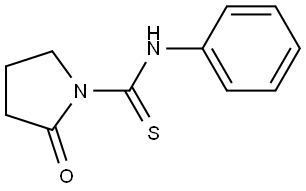 2-oxo-N-phenyl-1-pyrrolidinecarbothioamide Struktur