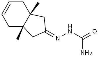 (3AR,7AS)-3A,7A-DIMETHYL-1,3,3A,4,7,7A-HEXAHYDRO-2H-INDEN-2-ONE SEMICARBAZONE Struktur