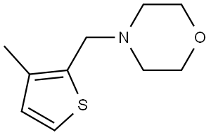 4-[(3-METHYL-2-THIENYL)METHYL]MORPHOLINE Struktur